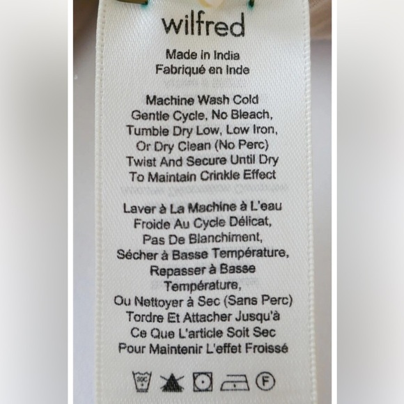 Aritzia Wilfred Allier Embroidered Swing Dress Blush Beige Modal+Silk Lined - Picture 4 of 7